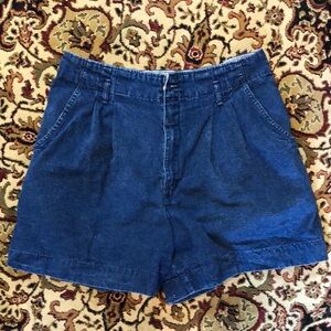 Vintage Dockers Classic pleated Blue Jean Shorts for Women 14